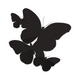Elegant Butterfly Silhouette Embroidery Design, Instant Download
