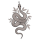 Elegant Coiled Snake Embroidery Design, Botanical Snake Machine Embroidery Pattern, Instant Download