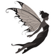 Elegant Fairy Silhouette Embroidery Design, Instant Download