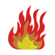 Elegant Flame Fire Embroidery Design, Instant Download