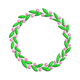 Elegant Floral Berry Wreath Embroidery Design, Instant Download