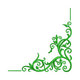 Elegant Floral Corner Frame Embroidery Design, Instant Download