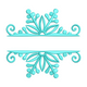 Elegant Floral Divider Embroidery Design, Instant Download