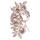 Elegant Floral Woman Face Embroidery Design V2, Instant Download