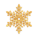 Elegant Golden Snowflake Embroidery Design, Instant Download