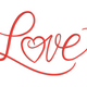 Elegant Love Script Embroidery Design, Instant Download