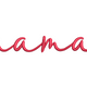 Elegant Mama Script Embroidery Design, Instant Download