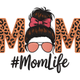 Elegant Mom Life Leopard Print Embroidery Design, Mother's Day Pattern, Instant Download