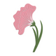 Elegant Pink Lily Flower Embroidery Design, Instant Download