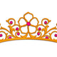 Elegant Princess Tiara Embroidery Design, Crown Machine Embroidery Pattern, Instant Download