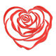 Elegant Rose Outline Embroidery Design, Instant Download