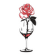 Rose in Wine Glass Embroidery Design, Romantic Machine Embroidery Pattern, Instant Download
