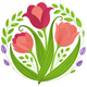 Elegant Tulip Floral Embroidery Design, Garden Bouquet Pattern, Instant Download