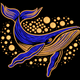 Elegant Whale Embroidery Design, Instant Download