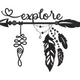 Explore Arrow Dreamcatcher Embroidery Design, Instant Download