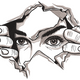 Eyes Through Torn Paper Embroidery Design, Instant Download
