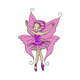 Fairy Ballerina Embroidery Design, Girls Dance Machine Embroidery Pattern, Instant Download