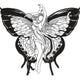Fairy Butterfly Wings Embroidery Design, Fantasy Machine Embroidery Pattern, Instant Download