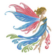 Fairy Princess Embroidery Design, Fantasy Girl Machine Embroidery Pattern, Instant Download