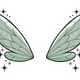 Fairy Wings Embroidery Design, Fantasy Machine Embroidery Pattern, Instant Download