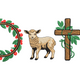 Faith Easter Symbols Embroidery Design, Instant Download