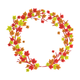 Fall Maple Leaves Wreath Embroidery Design, Instant Download
