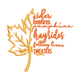 Fall Words Leaf Embroidery Design, Instant Download