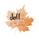 Fall in Love Leaf Embroidery Design, Instant Download