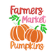 Farmers Market Pumpkins Embroidery Design, Instant Download