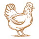 Farmhouse Chicken Embroidery Design, Instant Download