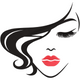 Fashion Lady Silhouette Embroidery Design, Instant Download
