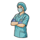 Female Nurse Embroidery Design, Healthcare Worker Machine Embroidery Pattern, Instant Download