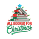 All Booked for Christmas Embroidery Design Festive, Instant Download