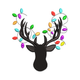 Festive Christmas Deer Embroidery Design, Instant Download