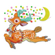 Festive Christmas Reindeer Embroidery Design V2, Instant Download