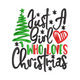 Festive Holiday Quote Tree Heart Embroidery Design, Christmas, Instant Download