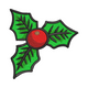 Festive Holly Berry Trio Christmas Embroidery Design, Instant Download