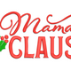 Festive Mama Claus Embroidery Design, Christmas Mum Gift Pattern, Instant Download
