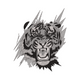 Fierce Roaring Tiger Embroidery Design, Wildlife Machine Embroidery, Instant Download