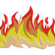Fire Flame Embroidery Design, Instant Download