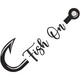 Fish On Hook Embroidery Design, Instant Download