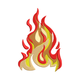 Flame Fire Embroidery Design V2, Instant Download