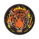Flaming Tiger Head Embroidery Design, Instant Download