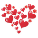 Floating Heart Love Embroidery Design, Instant Download