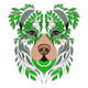 Floral Bear Face Embroidery Design, Nursery Animal Machine Embroidery Pattern, Instant Download