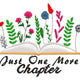 Floral Book Reading Quote Embroidery Design, Instant Download
