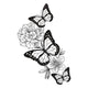 Floral Butterfly Vertical Embroidery Design, Instant Download