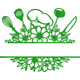 Floral Chef Hat Kitchen Utensils Embroidery Design, Instant Download