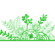 Floral Decorative Border Embroidery Design, Instant Download