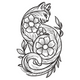 Floral Fox Machine Embroidery Design, Machine Embroidery Pattern, Instant Download